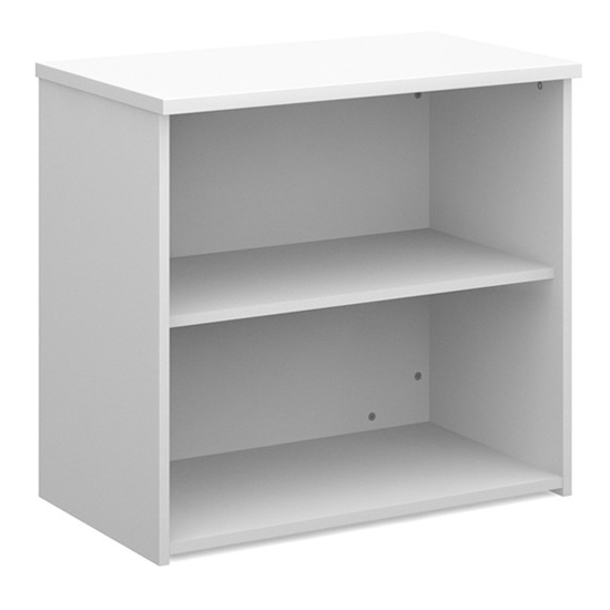 Read more about Upton home and office wooden bookcase in white with 1 shelf