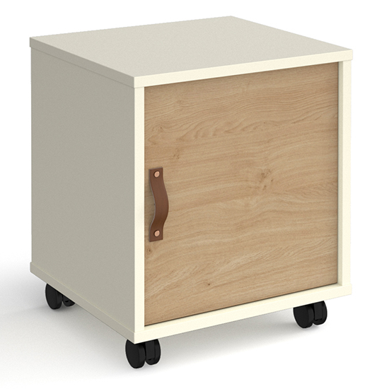 Upton Office Pedestal In White With White Door FiF