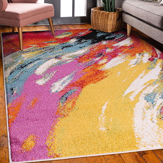 Product photograph of Urban 120x170cm Chroma Rug In Multi-colour from Furniture in Fashion