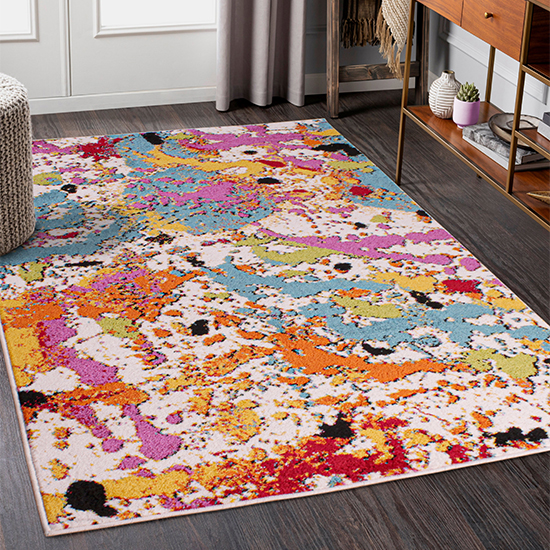 Read more about Urban 120x170cm crackle rug in multi-colour