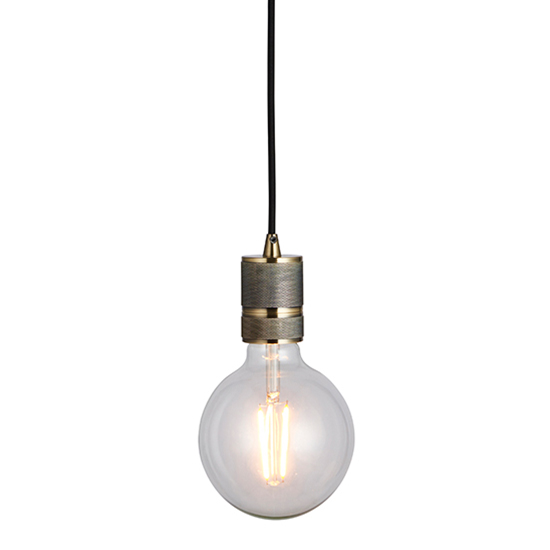 Urban Ceiling Pendant Light In Antique Brass