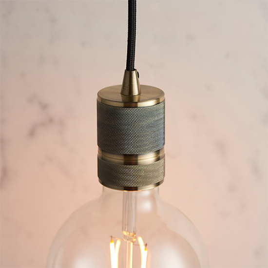 Urban Ceiling Pendant Light In Antique Brass