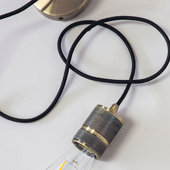Urban Ceiling Pendant Light In Antique Brass