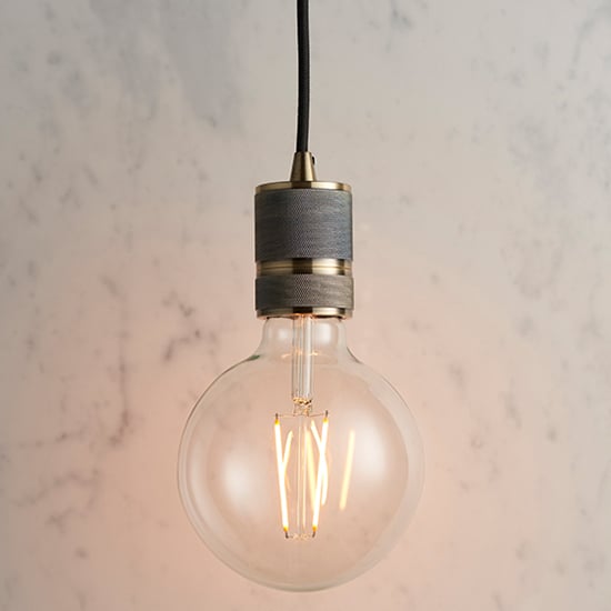 Photo of Urban ceiling pendant light in antique brass