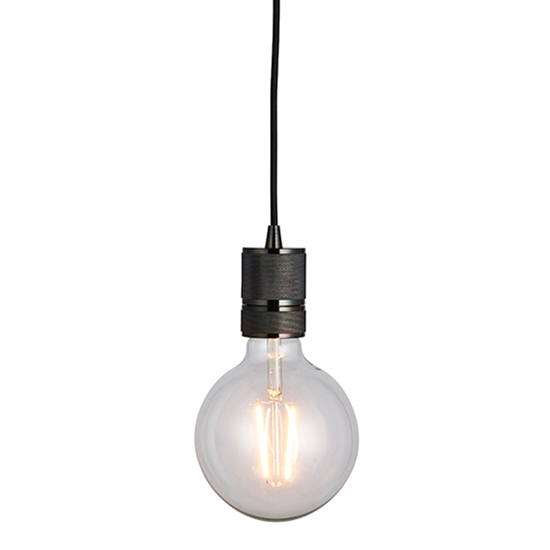 Urban Ceiling Pendant Light In Modern Black Chrome