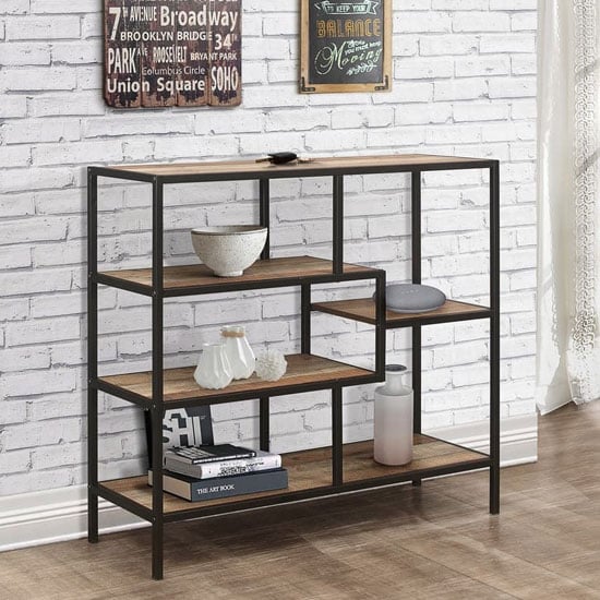 Urban Wooden Small Shelving Unit In Rustic Furniture in Fashion