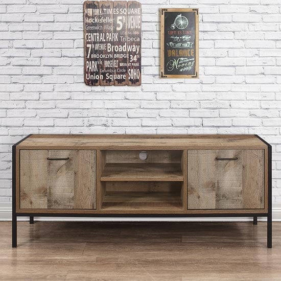 Product photograph of Urban Wooden Tv Unit In Rustic from Furniture in Fashion