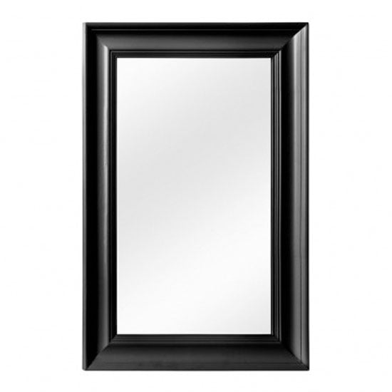 Urbana Wall Bedroom Mirror In Cool Matte Black Frame_1