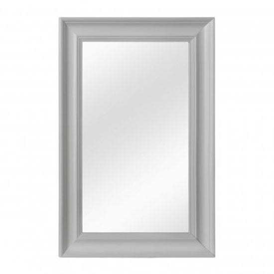 Urbana Wall Bedroom Mirror In Cool Matte Grey Frame_1