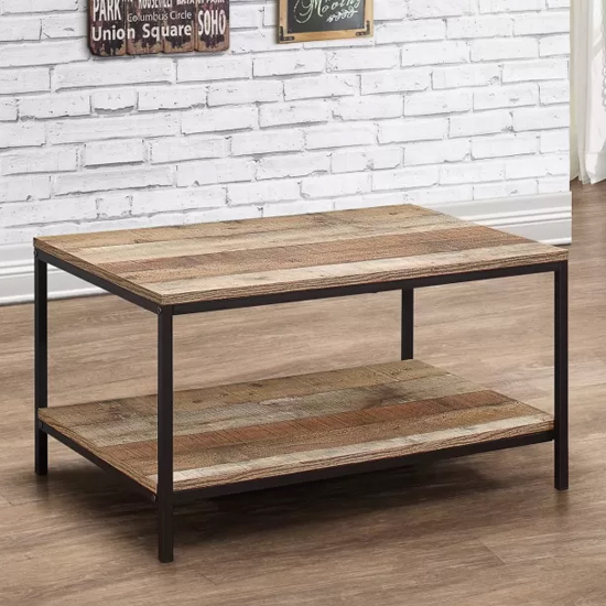 Urbana Wooden Coffee Table In Rustic thumbnail