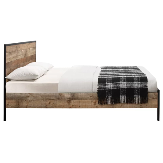 Urbana V2 Wooden Small Double Bed In Rustic