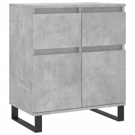 Urbino Wooden Sideboard With 2 Door 1 Drawer In Concrete Effect