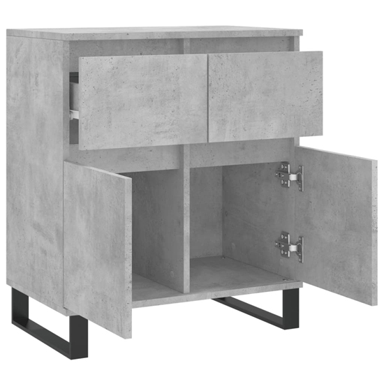 Urbino Wooden Sideboard With 2 Door 1 Drawer In Concrete Effect