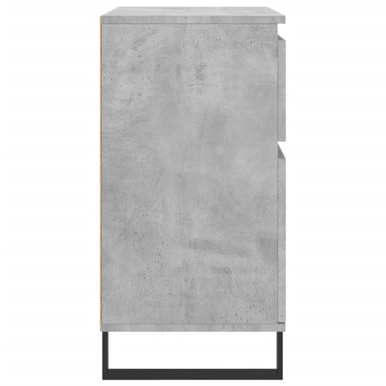 Urbino Wooden Sideboard With 2 Door 1 Drawer In Concrete Effect