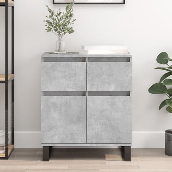 Read more about Urbino wooden sideboard with 2 door 1 drawer in concrete effect