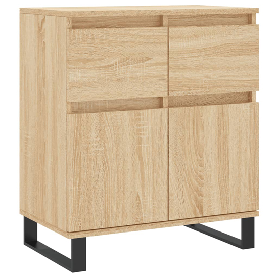 Urbino Wooden Sideboard With 2 Doors 1 Drawer In Sonoma Oak