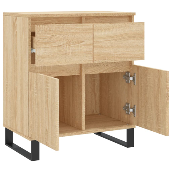 Urbino Wooden Sideboard With 2 Doors 1 Drawer In Sonoma Oak