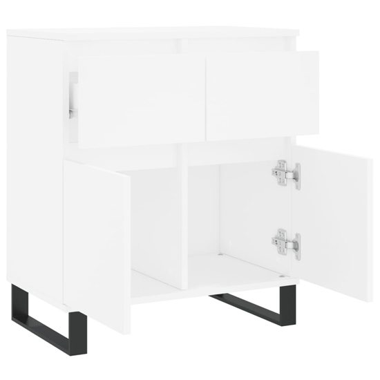 Urbino Wooden Sideboard With 2 Doors 1 Drawer In White