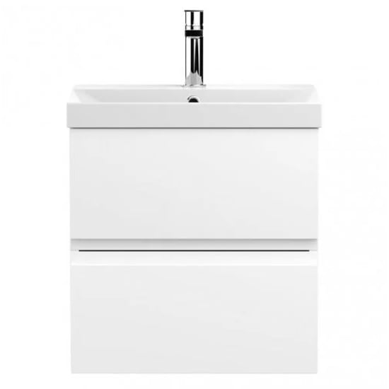 Read more about Urfa 50cm wall hung vanity with thin edged basin in satin white
