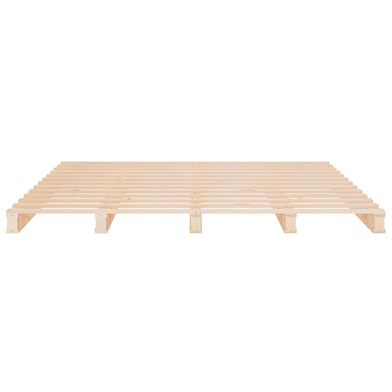 Urika Solid Pine Wood Double Bed In Natural
