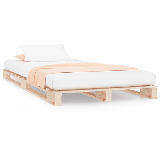Urika Solid Pine Wood Single Bed In Natural