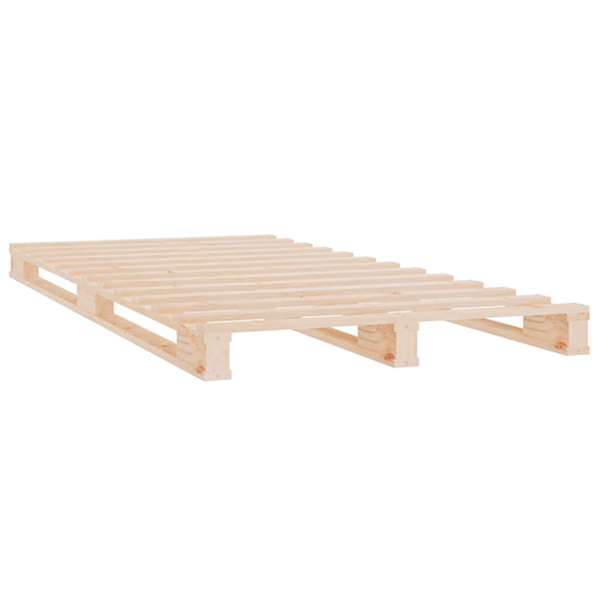 Urika Solid Pine Wood Single Bed In Natural