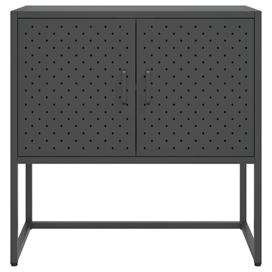 Utara Steel Storage Cabinet With 2 Doors In Anthracite