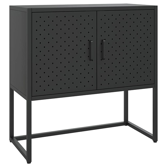 Utara Steel Storage Cabinet With 2 Doors In Black
