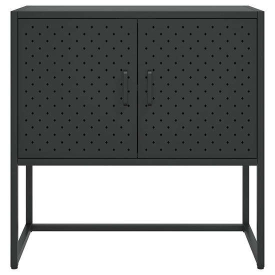 Utara Steel Storage Cabinet With 2 Doors In Black