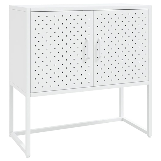 Utara Steel Storage Cabinet With 2 Doors In White