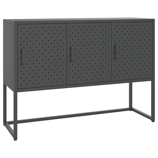 Utara Steel Storage Cabinet With 3 Doors In Anthracite