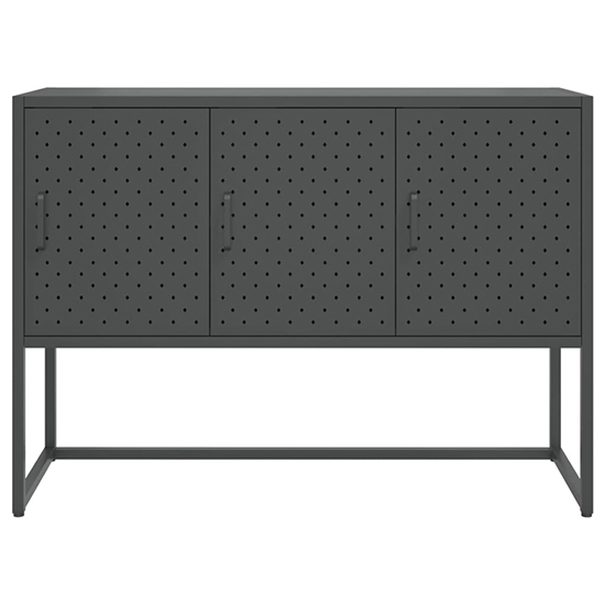 Utara Steel Storage Cabinet With 3 Doors In Anthracite
