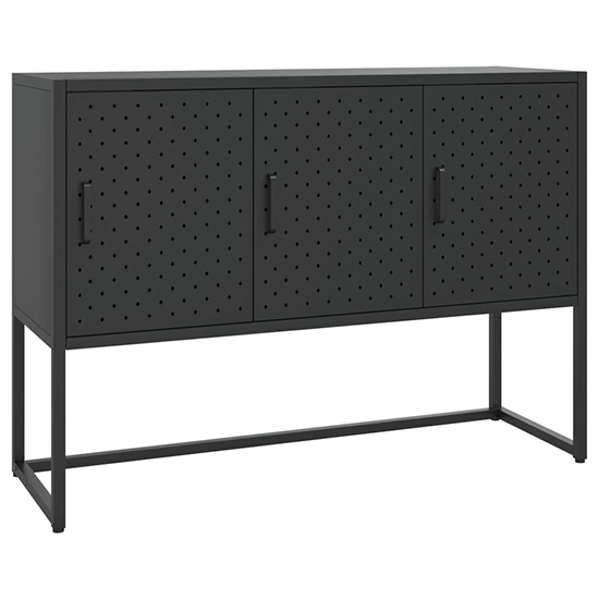 Utara Steel Storage Cabinet With 3 Doors In Black