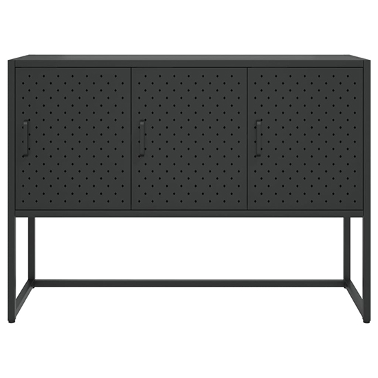 Utara Steel Storage Cabinet With 3 Doors In Black