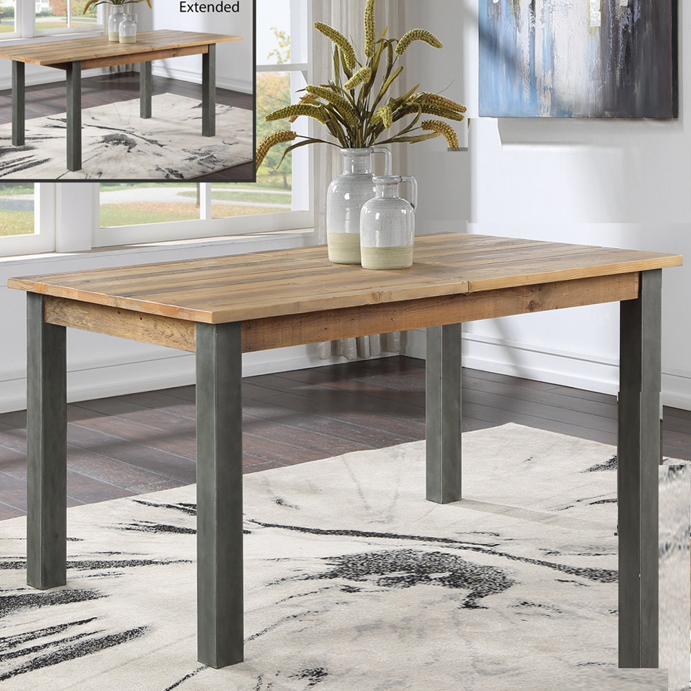 Utica Wooden Extending Dining Table In Satin Lacquer