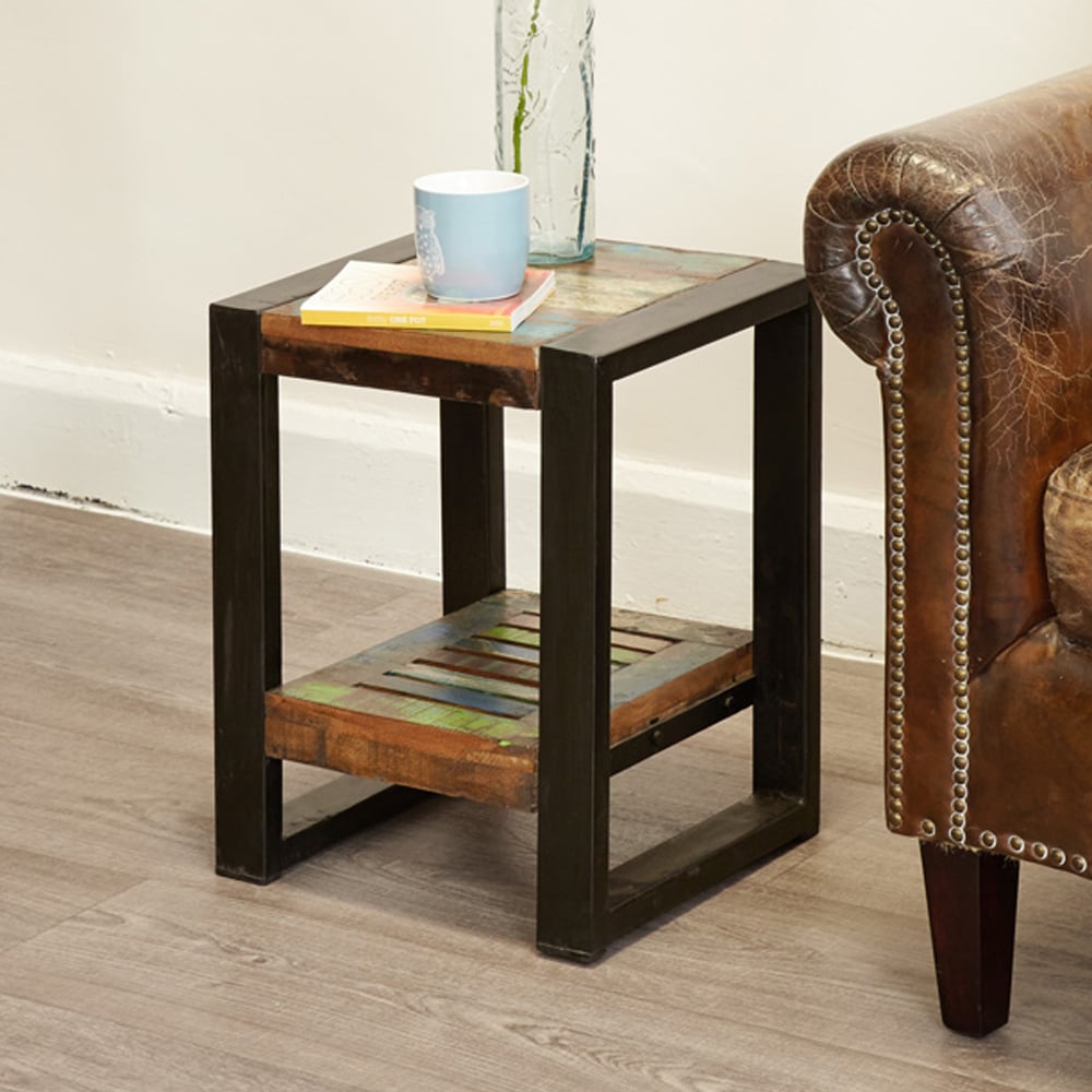 Utica Wooden Square Lamp Table In Satin Lacquer