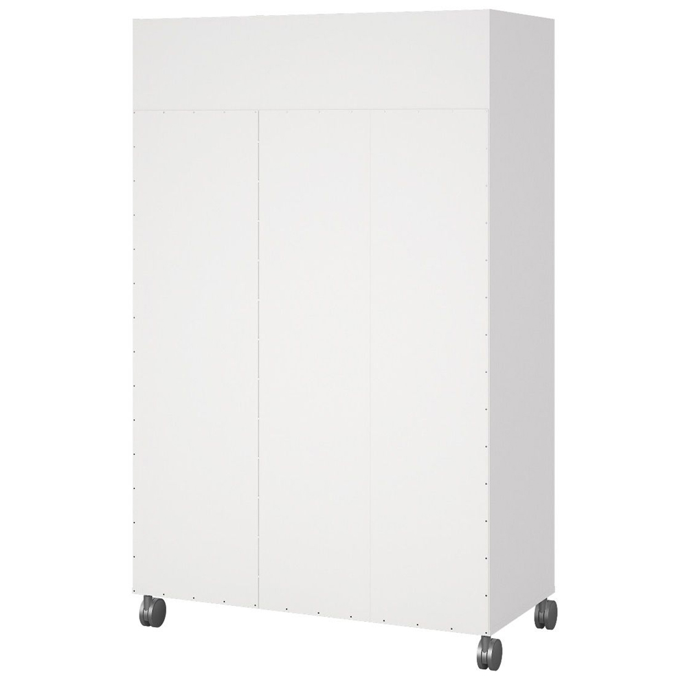 Uxbridge Wooden Open Wardrobe With 6 Shelves In White