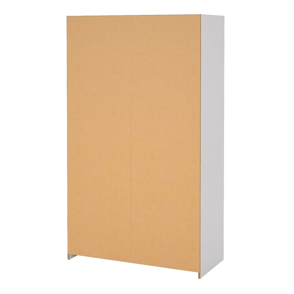 Uxbridge Wooden Open Wardrobe With 7 Shelves In White