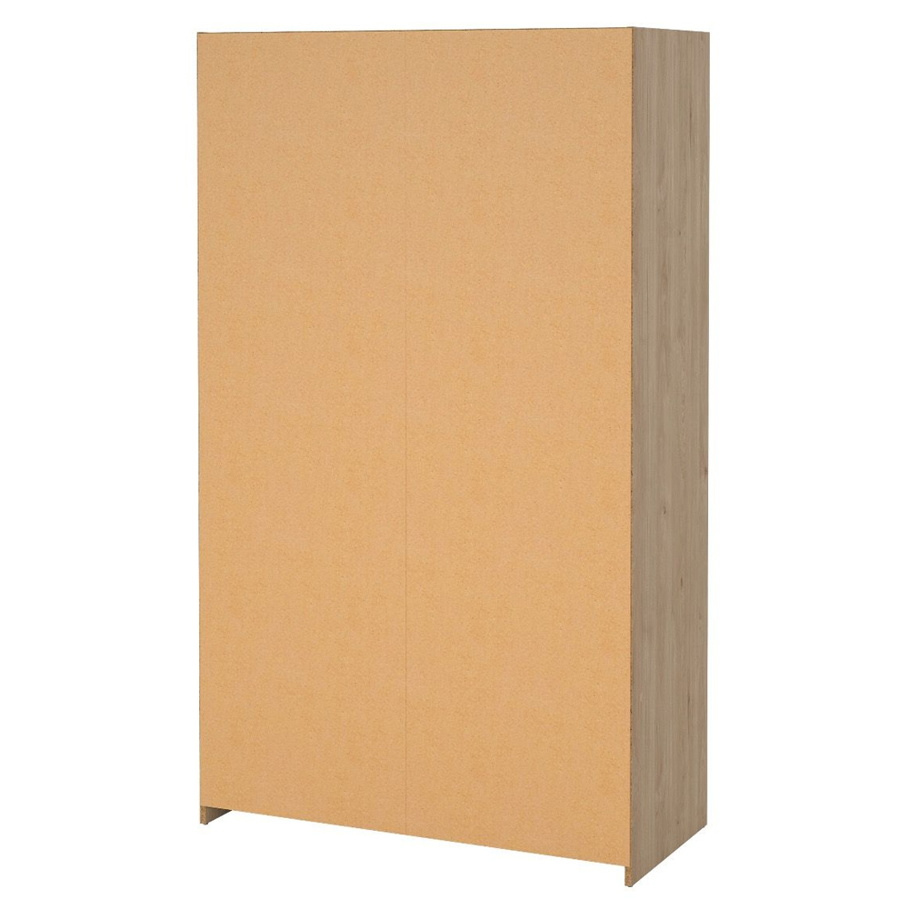 Uxbridge Wooden Open Wardrobe With 7 Shelves In Jackson Hickory Oak
