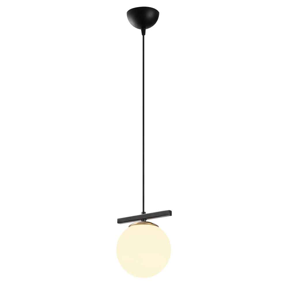 Uzum Iron Ceiling Pendant Light in Gold and White