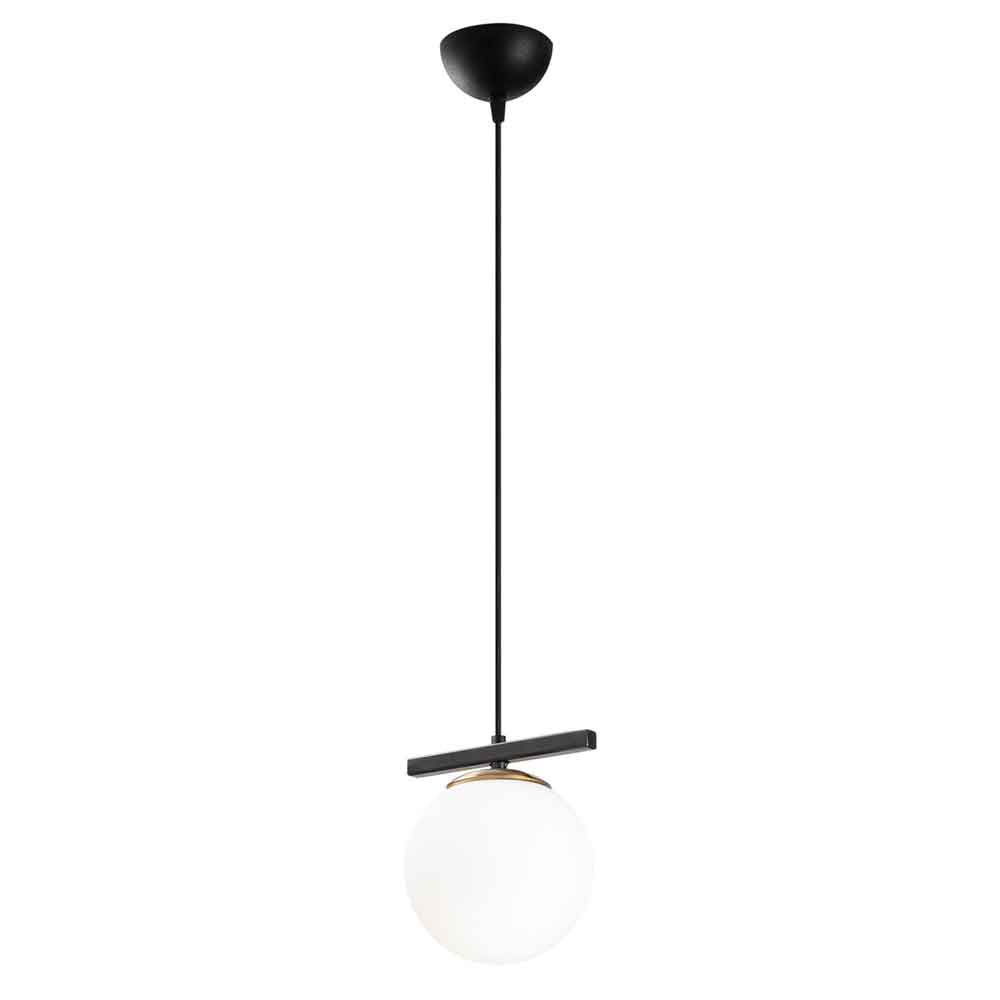 Uzum Iron Ceiling Pendant Light in Gold and White