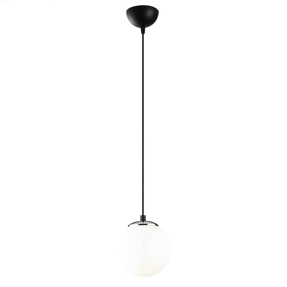 Uzum Iron Ceiling Pendant Light in Silver and White