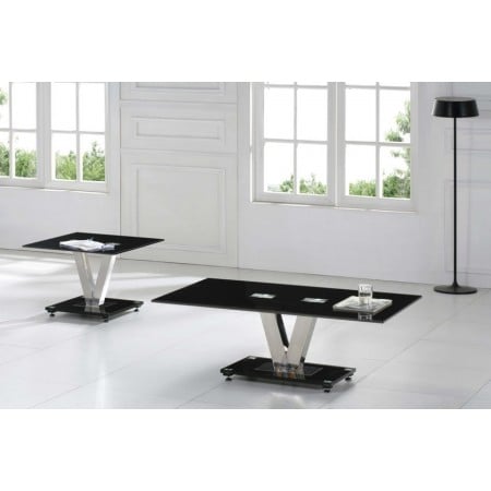 v glass set coffee side table black 450x450 - Contemporary Furniture, Be Smart and Make Your Home Art