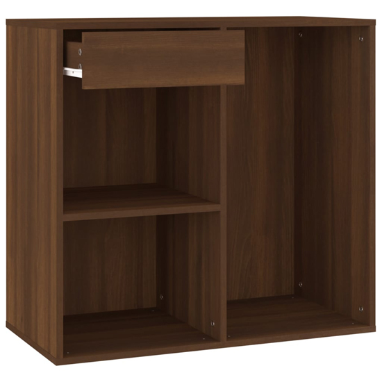 Vadim Wooden Dressing Table In Brown Oak With LED Lights_6