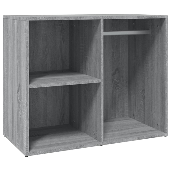Vadim Wooden Dressing Table In Grey Sonoma Oak With LED Lights