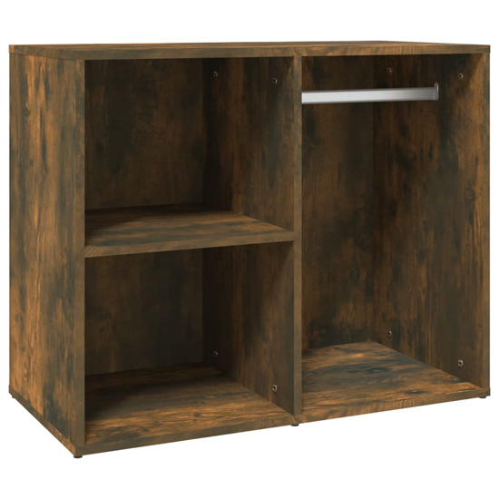 Vadim Wooden Dressing Table In Smoked Oak With LED Lights