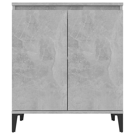 Vaeda Wooden Sideboard With 2 Doors In Concrete Effect