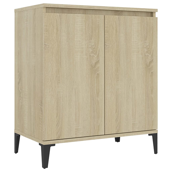 Vaeda Wooden Sideboard With 2 Doors In Sonoma Oak
