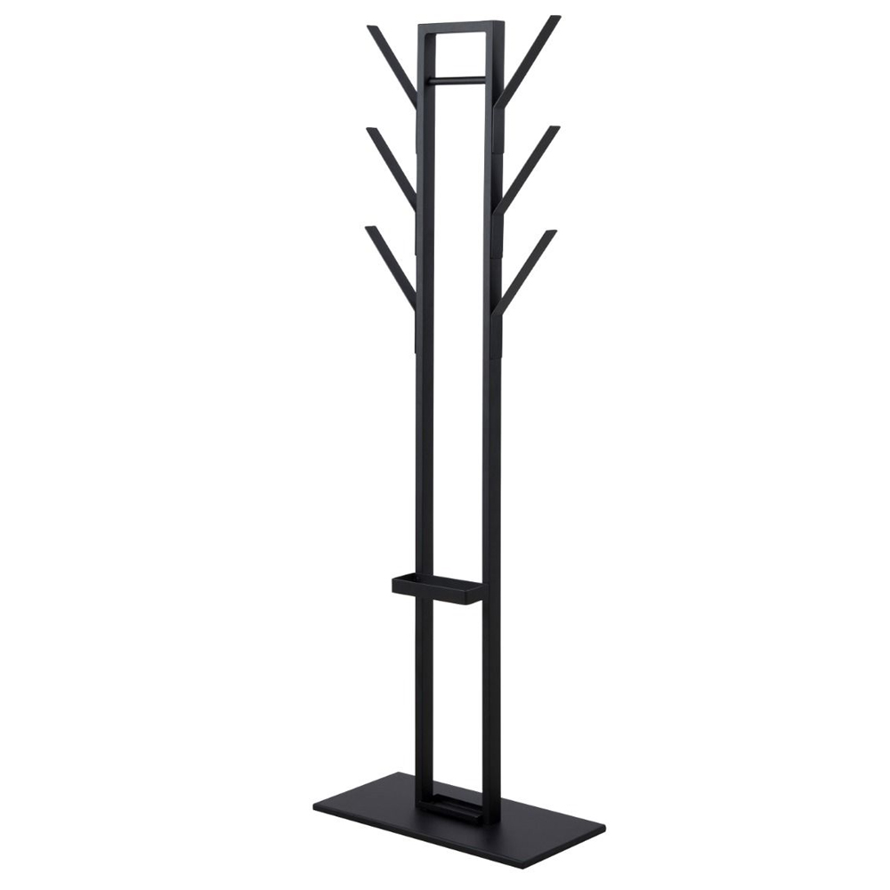Vail Metal Coat Hanger In Matt Black