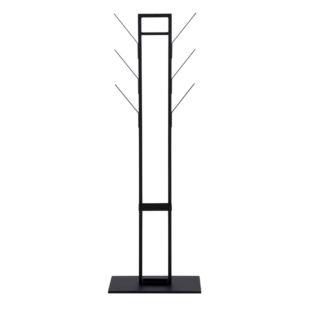 Vail Metal Coat Hanger In Matt Black